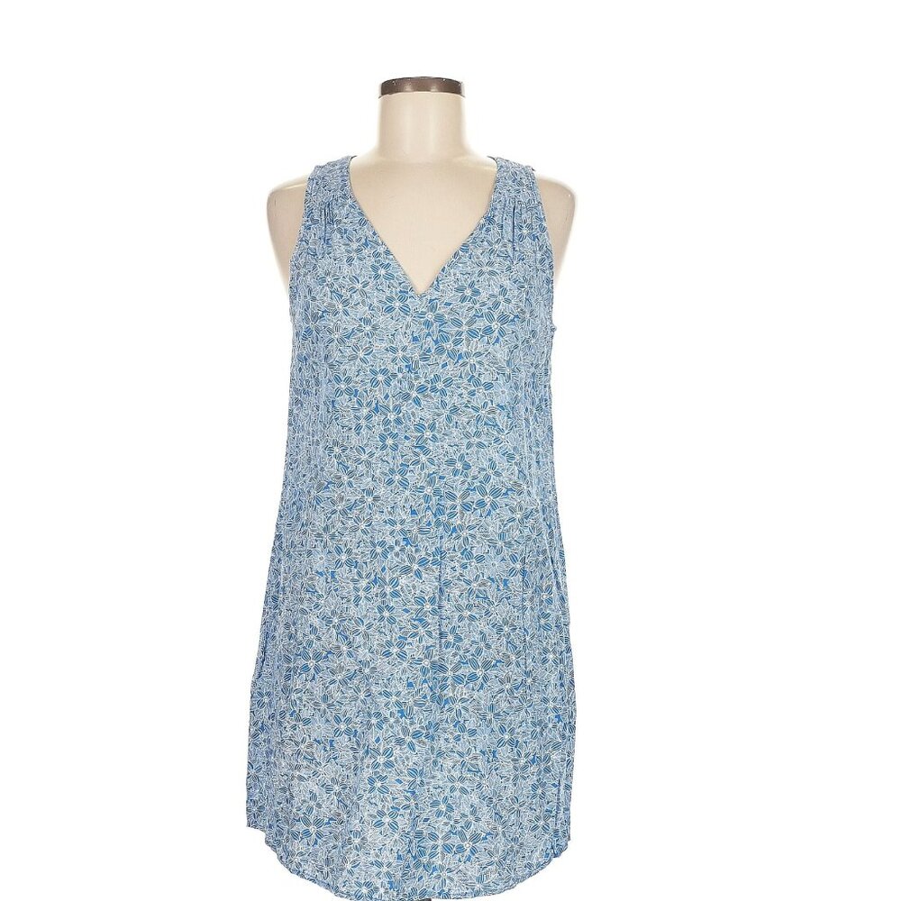 Old Navy sleeveless blue and white floral Dress L